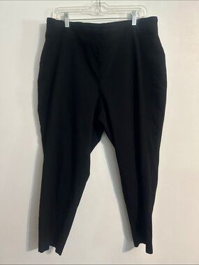 Jasmine & Juliana Black Stretch High-Waist Tapered Pants
